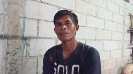Mantan suami SN, Sarno (52) saat ditemui dirumahnya di wilayah Kedu, Temanggung.