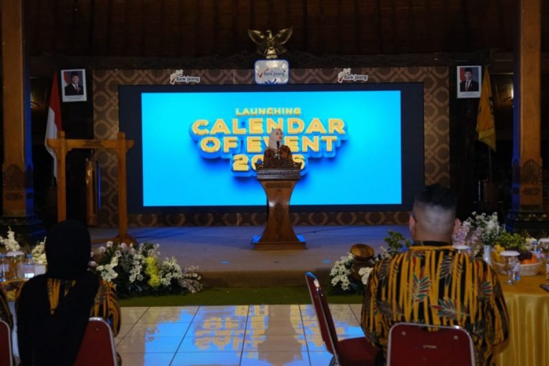 Wakil Bupati Nadia Muna dalam acara peluncuran Calendar of Event Temanggung 2026.